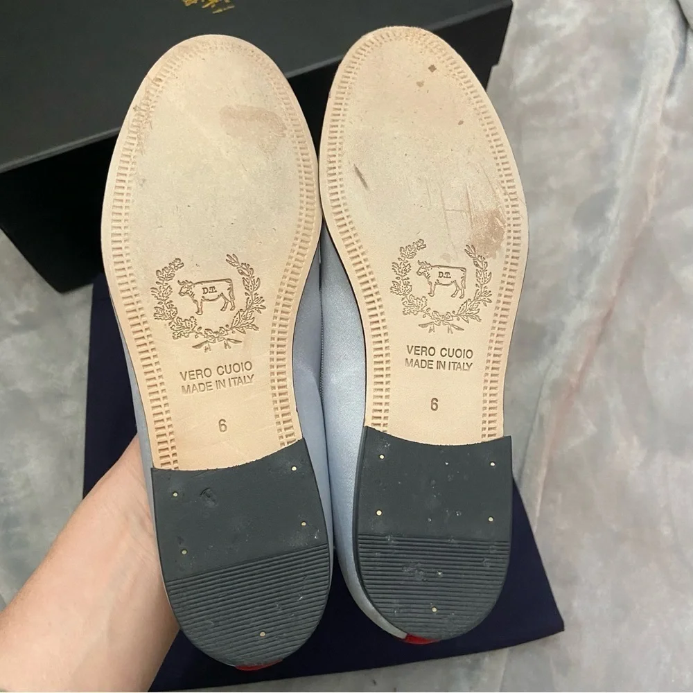 Del Toro x Vogue 125 special edition collaboration Satin Slippers Flats 6